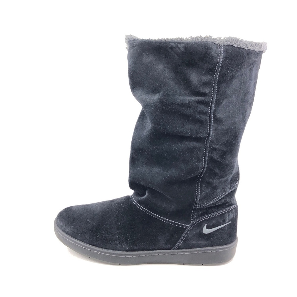 Nike Sneaker Hoodie Black Leather Winter Boots 9